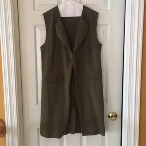NWOT Hommage olive green vest